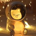 thumbnail image 3 of Lámpara de noche creativa de astronauti para mascotas, lámpara de noche, artesanía de resina, estatua de astronauti para habitación de , Gato Fernando Lámpara de noche, 3 of 8