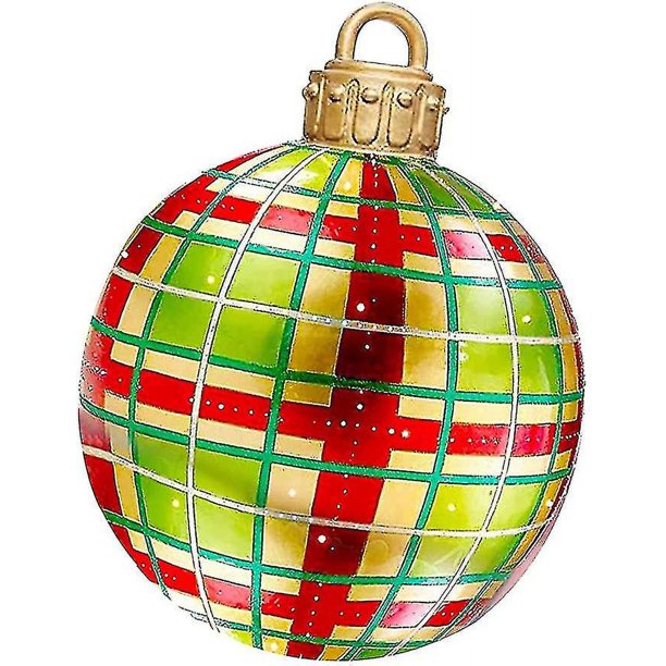 Bola adornada inflable gigante del Pvc de la Navidad, decoraciones de la Navidad