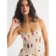thumbnail image 3 of Jaimenalin Women'S Summer Midi Dresses Plaid Sleeveless Spaghetti Strap Smocked Tiered Beach Sundress Pockets Colorful XS, 3 of 7