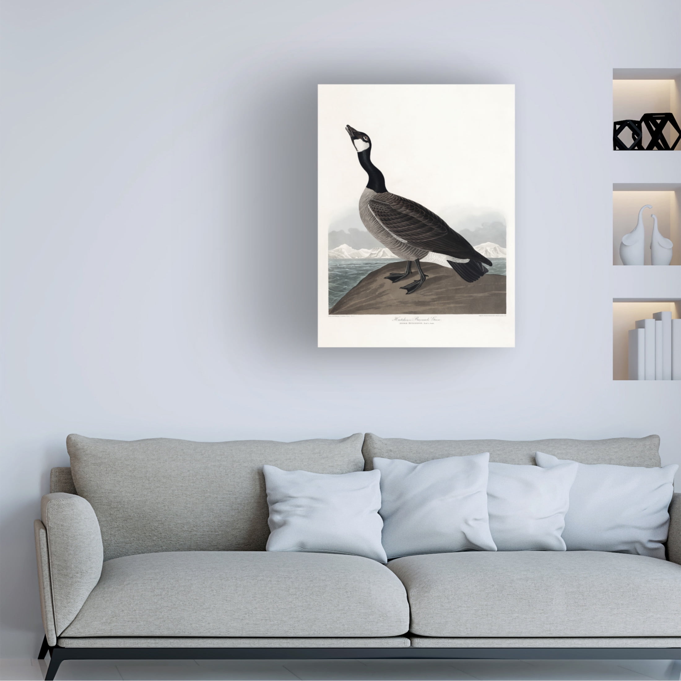 Trademark Fine Art Pictufy   Hutchins's Barnacle Goose From Birds of America 1827 Canvas Wall Art