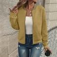 thumbnail image 6 of Womens Shirts Loose Womens Long Sleeve Zip Up Sweatshirts Jackets Full Zipper Lightweight Jacket Casual Loose Outwear Coat, 6 of 9
