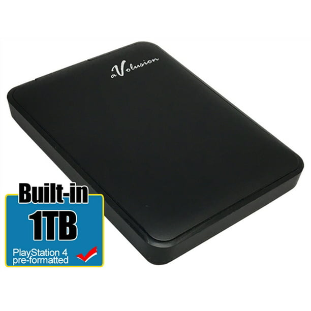 Avolusion 1TB USB 3.0 Portable PS4 Hard Drive (PS4 Pre-Formatted) HD250U3-Z1 - 2 Year Warranty - Walmart.com