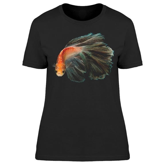 Dark Tail Orange Body Betta  T-Shirt Women -Image by Shutterstock, Female x-Large