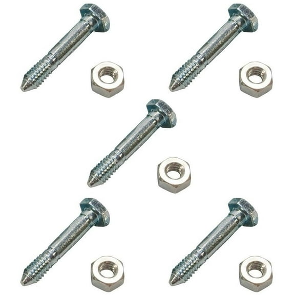 RAParts Set of (5) Snow Blower Shear Bolts Fits John Deere 524D 724D 826D 1332DDE