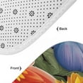 thumbnail image 6 of Floral Colorful Flower Bathroom Rug Set of 3, No Silp Washable Cover Floor Rug Decorations for Kitchen Bathroom Bedroom, 6 of 7