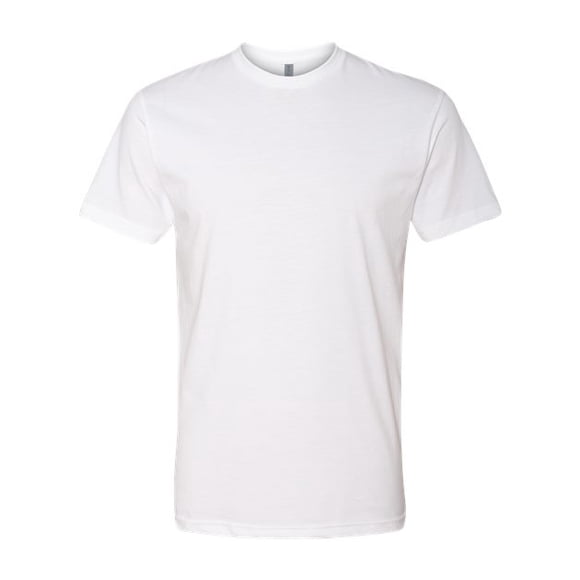 Next Level Camiseta de cuello redondo de CVC ajustada premium para hombre (N6210) Blanco 3XL Siguiente nivel 6210