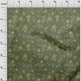 thumbnail image 3 of oneOone Georgette Viscose Olive Green Fabric Floral & Sewing Fabric By The Yard Printed Diy Clothing Sewing Supplies 42 Inch Wide, 3 of 4