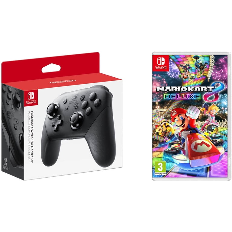 Nintendo Switch Pro Wireless Controller (HACAFSSKA) & Mario Kart 8