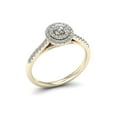 thumbnail image 2 of 1/2 Carat T.W. Diamond 10kt Yellow Gold Double Halo Engagement Ring, 2 of 5