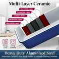 thumbnail image 3 of Premium Sheet Pan Set - Aluminized Steel with Ceramic Non-Stick, Heavy-Duty Bakeware for Cake, Bread - Even Heat Distribution - KFCC Premium Ceramic Inside, Colored Outside - Oven-Safe - Blue, 3 of 8