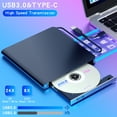 thumbnail image 3 of USB External CD DVD Drive for Laptop, USB 3.0 DVD Player Portable CD/DVD Burner, CD ROM External DVD Drive for Laptop Compatible with Laptop Desktop PC Windows 11/10/8/7 Linux Mac OS, 3 of 11