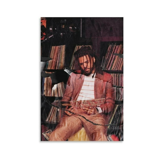 J. Cole Album Cover Canvas Poster Print Music Posters for Room Aesthetic