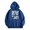 Blue, variant on Women's Casual Crew Neck Pocket City Because Of The Letter Printed Hoodie Snap Pullover Women