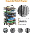 Art Drying Rack with 40 Removable Shelves, Mobile Metal Paint Drying ...