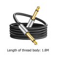 thumbnail image 2 of Cable De Audio 6,35 Jack macho a macho resistencia de bajo ruido 6,35mm Mono Jack para amplificador mezclador, 2 of 7