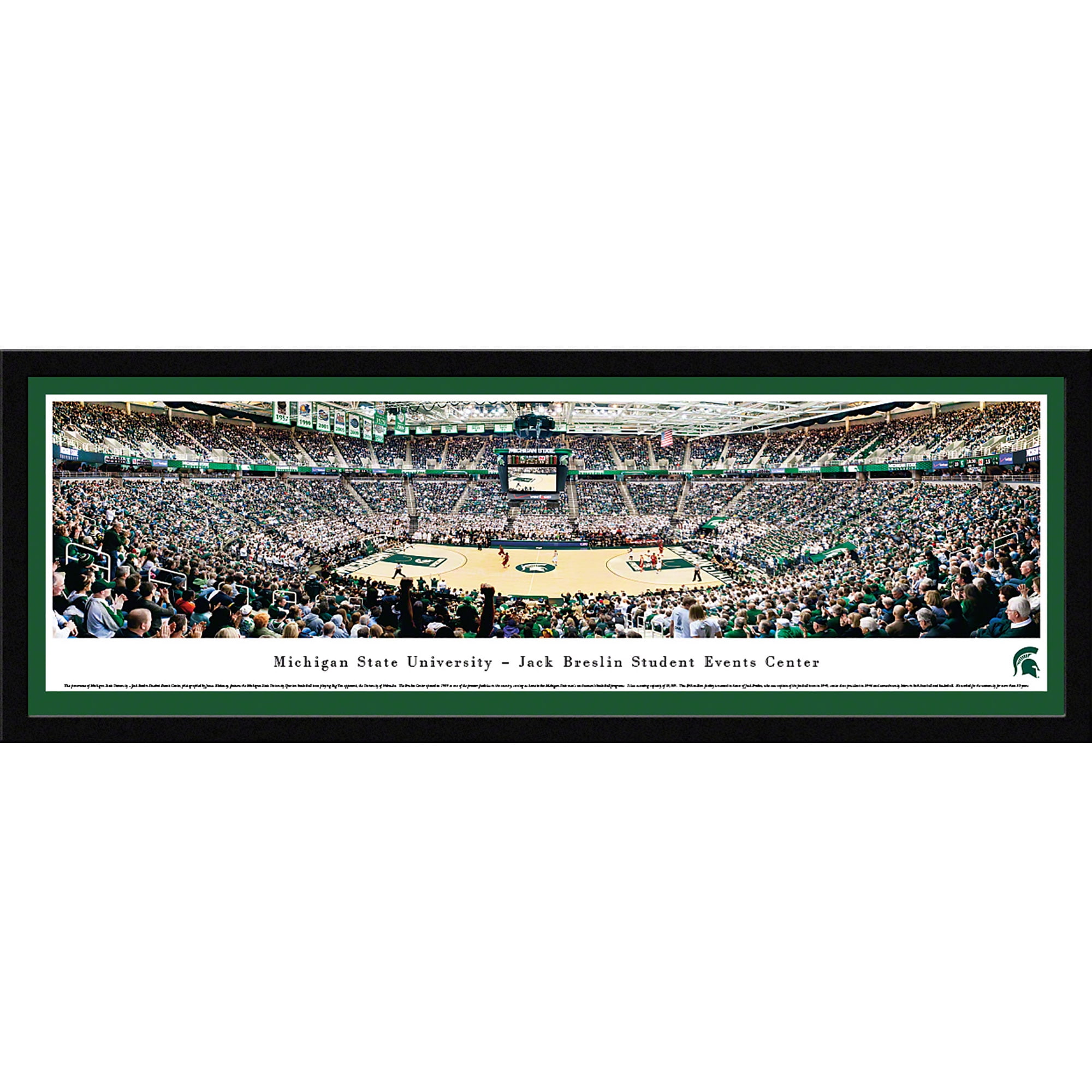 Michigan State Spartans Basketball At Jack Breslin Student Events Center Blakeway Panoramas Ncaa College Print With Select Frame And Single Mat Walmart Com Walmart Com