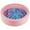 Pink, variant on Costway 42.5" Round Foam Ball Pits with 25D Sponge Filling Washable PU Cover for Kids Gift Green