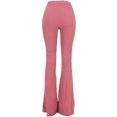 thumbnail image 3 of Women Lady Fashion Hole Zipper Wide Leg Pants Boot Cut Pant Jeans Trousers, 3 of 6