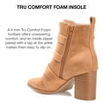 thumbnail image 3 of Journee Collection Womens Winsley Tru Comfort Foam Inside Zip Stacked Heel Booties, 3 of 6