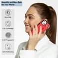 thumbnail image 4 of Allytechgroup 2024 New Trendy Back Case Cover for Apple iPhone 13, Premium PU Leather Luxury Design with Ring Holder Stand Bracket Bumper Shockproof Phone Case for Girls Women, Red, 4 of 8