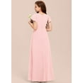 thumbnail image 2 of Drtj A-line Scoop Floor-Length Chiffon Flower Girl Dress Junior Bridesmaid Dress 2-14T, 2 of 6