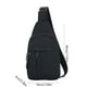 thumbnail image 3 of Bolso de pecho de doble capa, bandolera con almacenamiento mejorado, múltiples bolsillos con cremallera para mayor organización, ajuste seguro y duradero, compañero ideal para deportes al aire libre., 3 of 6
