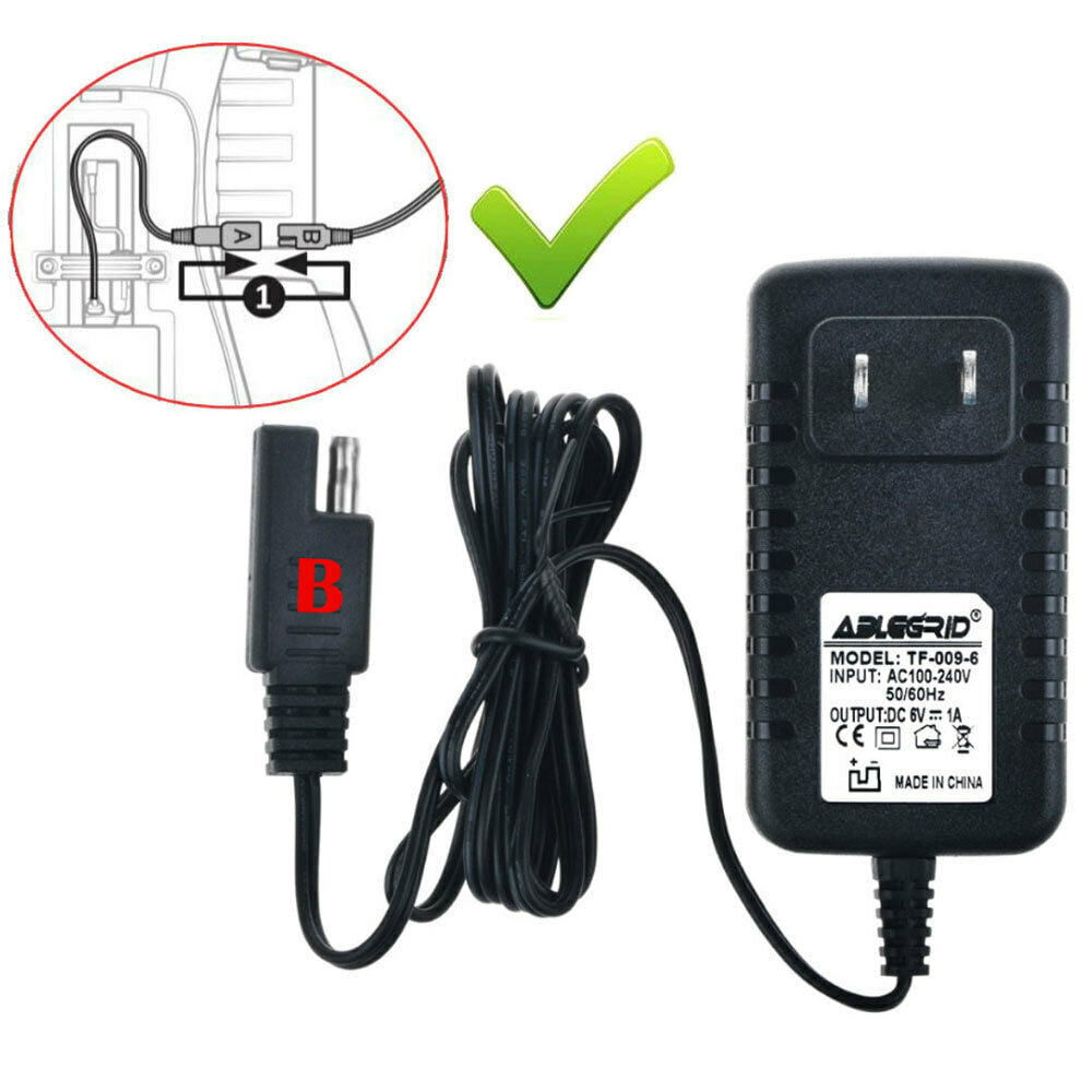 Charger AC adapter for HUFFY Disney Frozen Dual Power Scooter ride on 6V Batt 