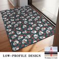 thumbnail image 3 of Green Skull Rose Pattern Door Rugs,Washable Non Slip Door Mats Indoor,Decorative Door Mats,Entry Mat Indoor for Entrance,Bedroom,Kitchen,Bathroom,20"x32", 3 of 6
