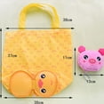thumbnail image 2 of Reusable Portable Pig Panda Frog Bear Foldable Shopping Tote Storage Bags Eco Bag Cartoon Shopping Bags BEAR, 2 of 8