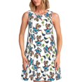 thumbnail image 1 of Balery Funny Excavator Vestidos de verano para mujer con estampado: vestido holgado sin mangas, vestido playero informal y cómodo para días calurosos., 1 of 7