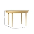 thumbnail image 4 of Walker Edison Modern Fluted Oak Veneer Dining Table for 4, Coastal Oak, 4 of 12