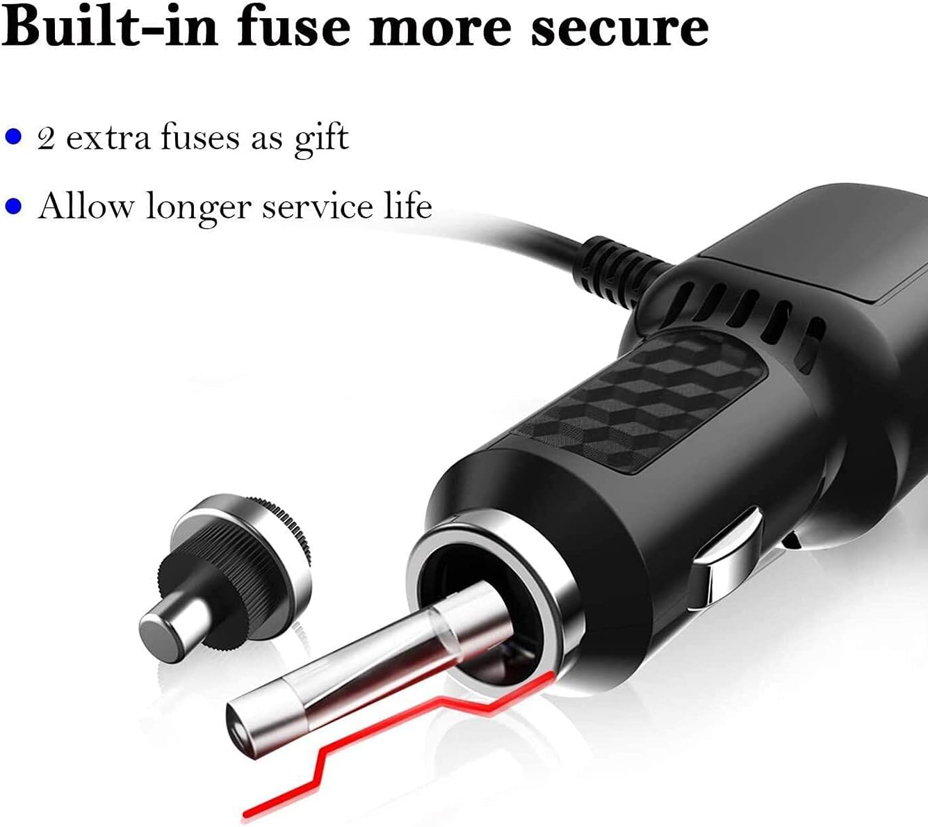 Dash Cam Charger 2024 Upgraded Micro USB Car Charger with Dual USB Port Compatible with APEMAN, Rexing, Byakov, AKASO, Crosstour, Trekpow, Pruveeo, OldShark, Garmin and Most Other Dash Cam, (6.5FT)