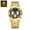 GoldBlack, variant on Luxury Sport Military Luminous Date Chronograph Watch For Men