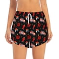 thumbnail image 4 of Lsque Fire Fighting Printed Women's Running Shorts with Liner Pockets,Elastic Quick Dry Workout Athletic Gym Yoga Shorts,Womens High Waist Shorts-Medium, 4 of 9