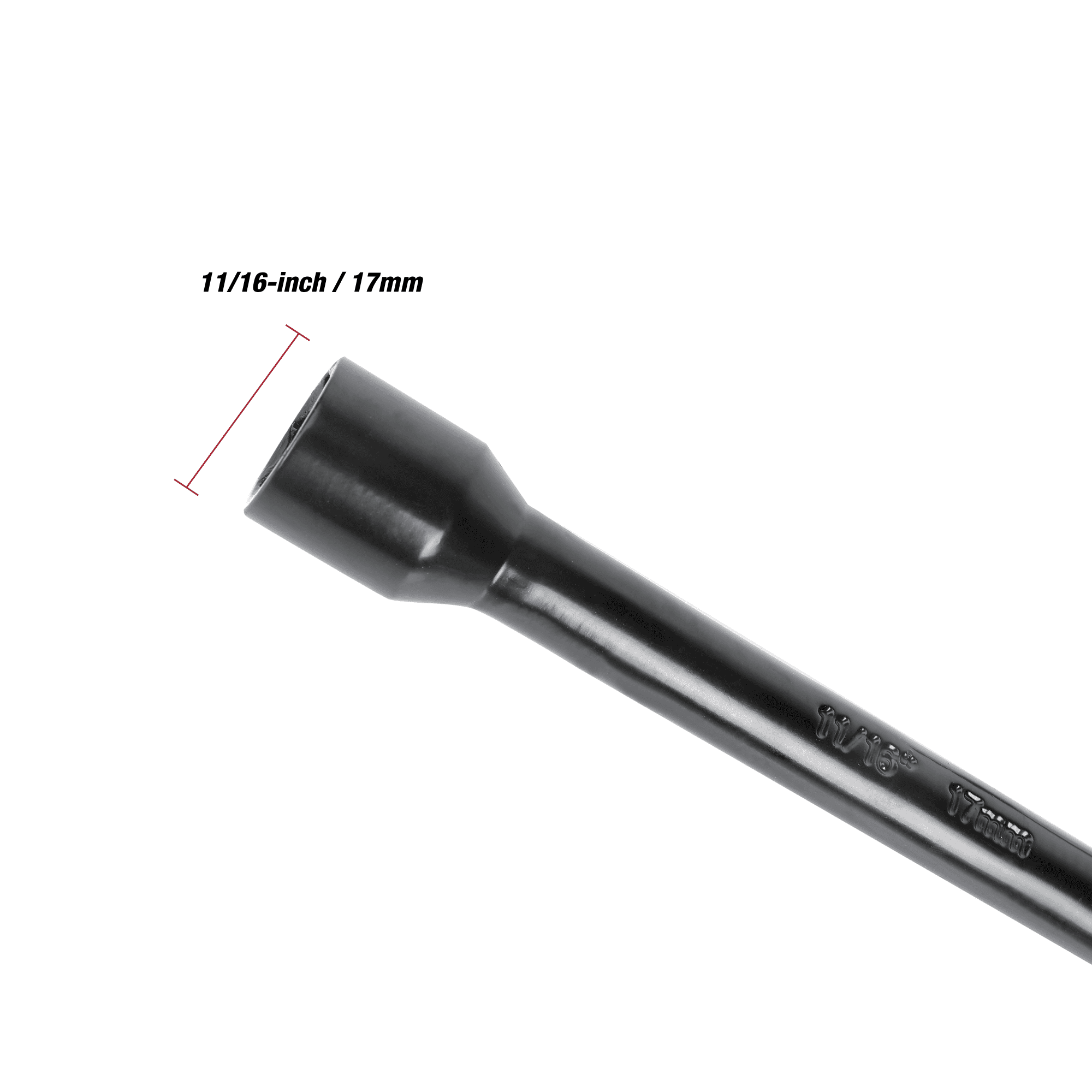 Hyper Tough Heavy Duty Lug Wrench, Carbon Steel, Tire Iron 20-inch, Black