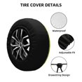 thumbnail image 3 of Waterproof Spare Wheel Cover, Monster Friend Adjustable Wheel Cover For Jeep Trailer RV SUV Car, 14 inch, 3 of 8