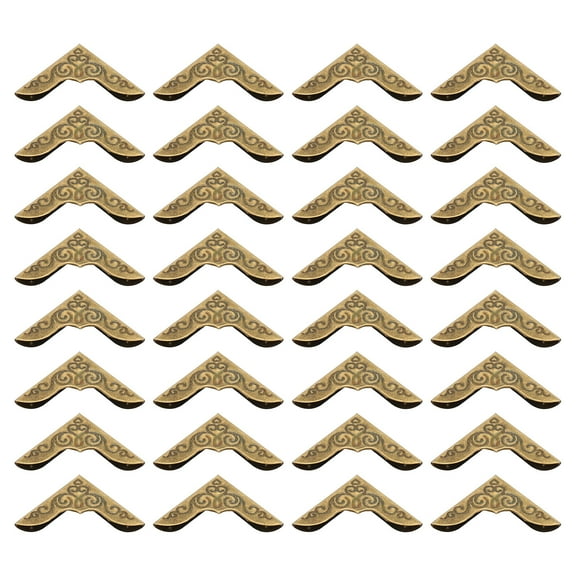 23mm Metal Book Corners, 60pcs Photo Corners Book Corners Protector Metal for Scrapbook Book Binding, Bronze