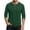 Green, variant on FAIWAD Mens Shirts 3/4 Sleeve Button Lightweight Shirts Casual Comfy Workout Athletic Daily T-Shirts