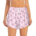 thumbnail image 2 of Balery Cute Pig Pantalones cortos deportivos para mujer con forro y dos bolsillos, elásticos, para entrenamiento, gimnasio, yoga-Medium, 2 of 7