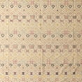 thumbnail image 1 of Ahgly Company Machine Washable Indoor Square Abstract Light Copper Gold Area Rugs, 4' Square, 1 of 7