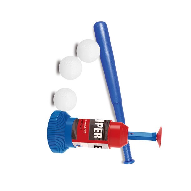 Eigraketly Máquina de lanzamiento de béisbol, escuela en casa, al aire libre, accesorios de juego de plástico simples, juguetes de entrenador, juego Deportes acuáticos Eigraketly OD004473-00