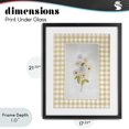 thumbnail image 4 of Stupell Industries Cottage Soft Gingham Flowers Black Framed Print Under Glass, 17 x 21, by Arlington Prints, 4 of 8
