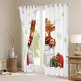 thumbnail image 3 of Homewish Merry Xmas Black Out Curtains,Rustic Highland Cattle Curtains Pack of 2 (42x63 Each),Gold White Snowflake Bedroom Curtains For Boys Kids,Microfiber Bedroom Decor, 3 of 6