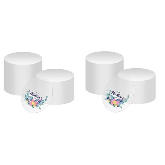 100 Pcs Clear Acrylic Sheets, 4Inch Round Acrylic Disc, 0.1cm Thick Round Clear Acrylic Sheet Clear Round Acrylic Sheet