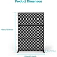 thumbnail image 6 of Senfot Galvanized Steel Outdoor Privacy Screen, 3-Piece Set, Weather Resistant for Patio Backyard Black, 6 of 7