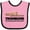 Pink and Black, variant on Inktastic Trombone Music Joke Band Boys or Girls Baby Bib