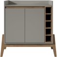 thumbnail image 3 of Manhattan Comfort Essence Vin Rack Serveur en Gris, 3 of 12