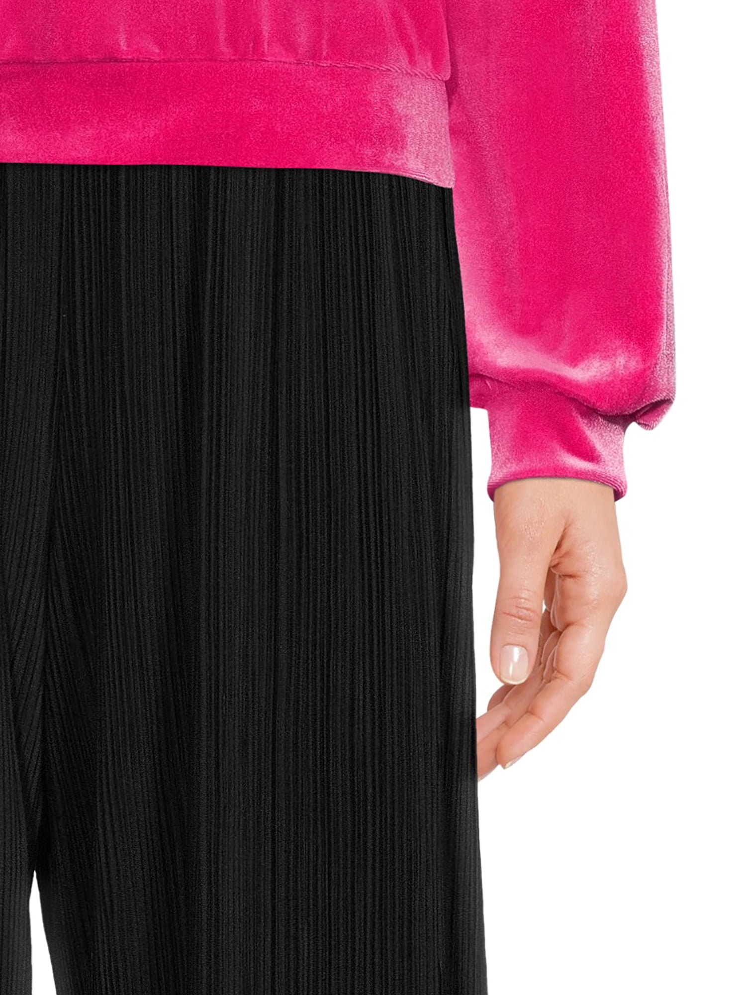 Self Esteem Juniors Drop Shoulder Velvet Pullover