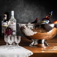 thumbnail image 4 of Handmade Hammered Copper Champagne Bowl & Copper Ice Bucket, Color Chrome, 4 of 5