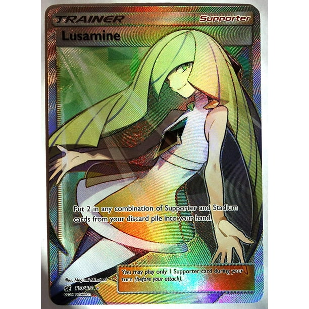 Crimson Invasion Lusamine 110 111 Secret Rare New Mint By Pokemon Walmart Com Walmart Com